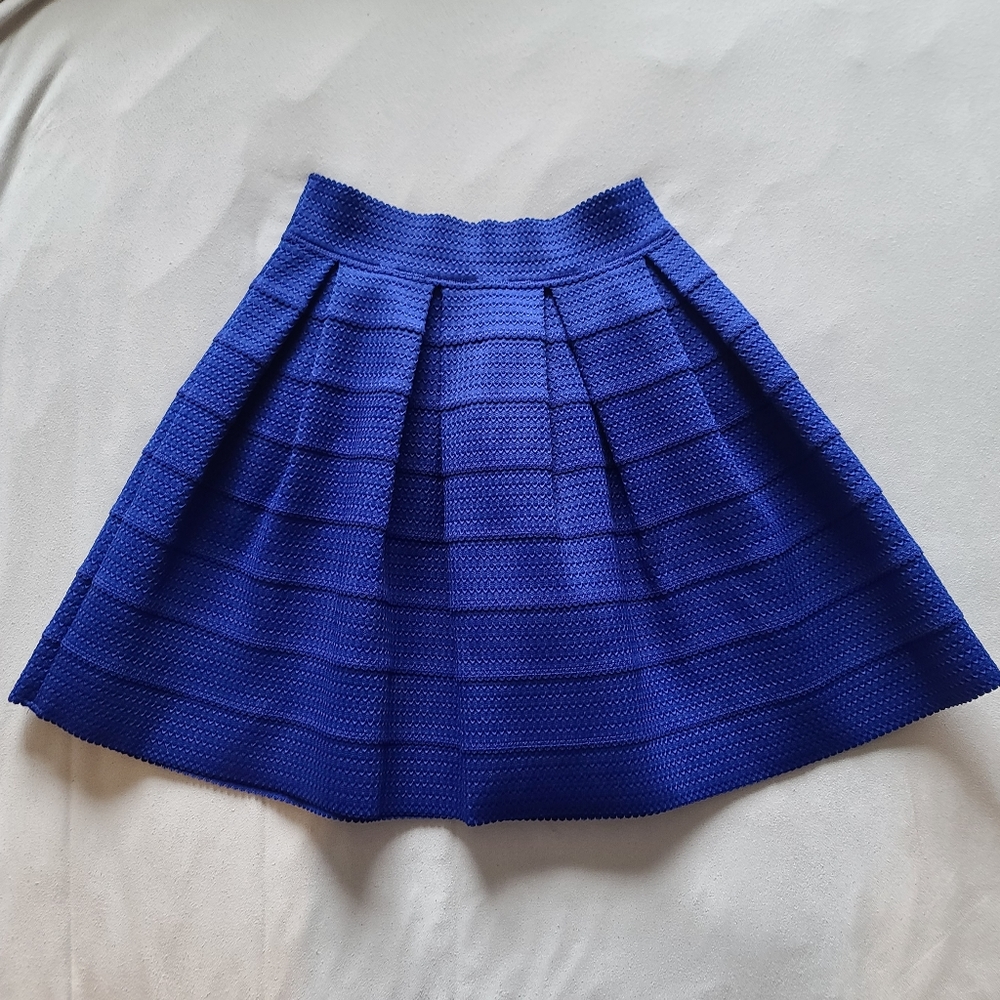 [EUC] Express - Royal Blue Mini Skirt fit and flare - Size small